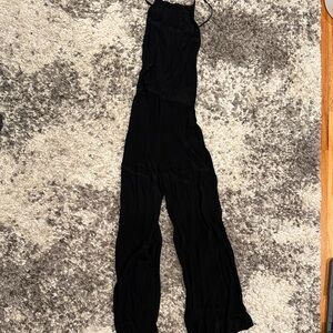Don’t Ask Why Black Spaghetti Strap Jumpsuit